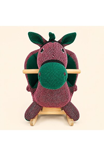 Perababy Rocking, Riding and Jumping Plush Horse Figure Toy (100% Solid Balan...