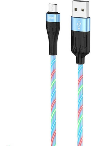 hoco. Hoco U85 Charming night 1μ Καλώδιο USB 2.0 σε micro USB Μπλε (HC-U85MBL)