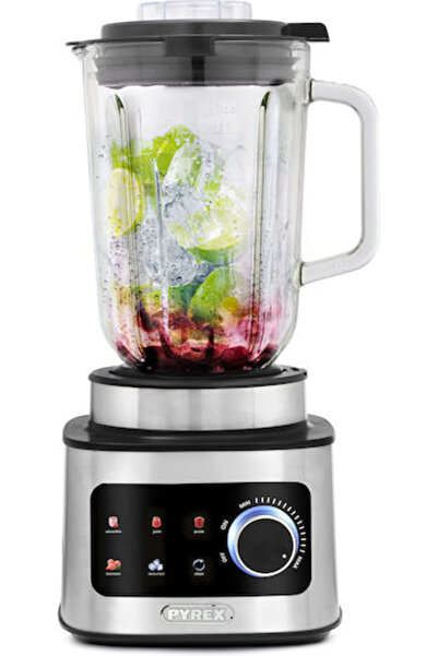 Pyrex SB-881 Μπλέντερ με Γυάλινη Κανάτα 1.5 L 1500W Ανοξείδωτο