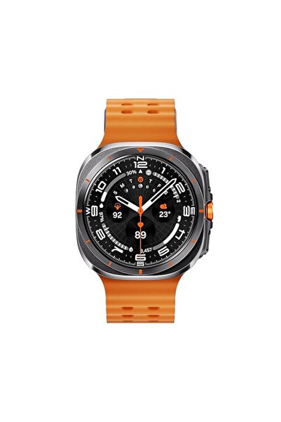 Samsung SG Watch Ultra 47mm 1.5 " 4G eSIM Gri Titan cu curea gri/portocalie (...