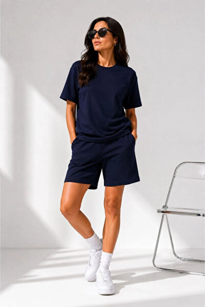 Asmedo Women's Premium Osy Modal Soft Textured T-Shirt and Pocket Shorts Set ...