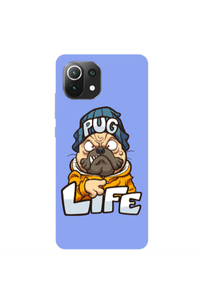 Other Xiaomi Mi 11 Lite Pug Life 2 Light Purple Colored Silicone TPU Θήκη