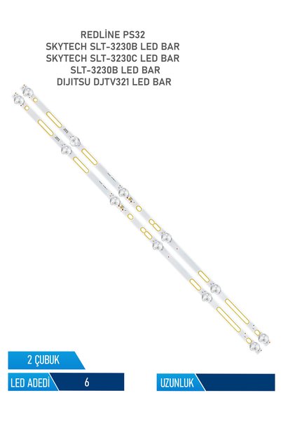 Skytech 32ST2000 2 Parça 32 inc Tv Led Bar