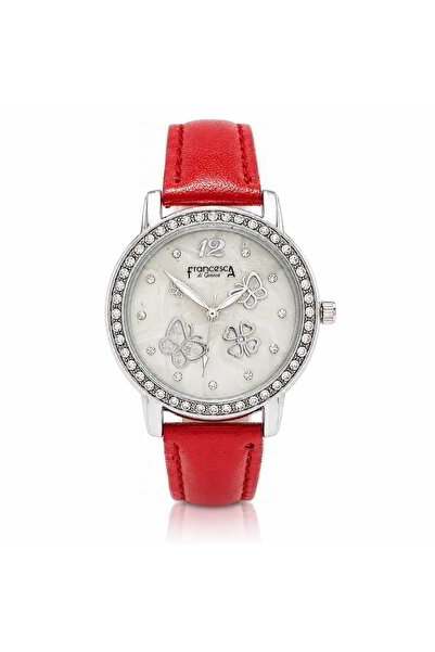 Watch Ceas pentru femei, Casual, Francesca di Geneva, Rosu, FF382