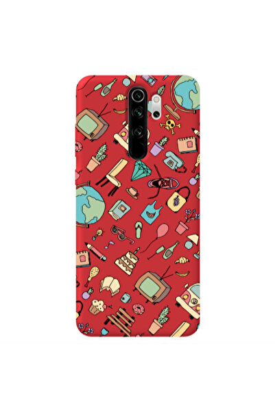 Other Xiaomi Redmi Note 8 Pro Mixed up Red Colored Silicone TPU Θήκη