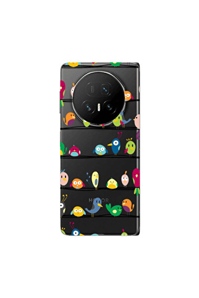 Other Honor Magic V5 birds Transparent Silicone TPU Θήκη