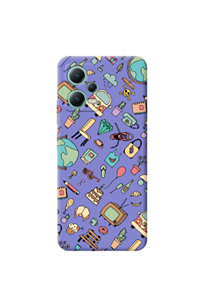 Other Xiaomi Redmi Note 12 Pro 5G Best buds Purple Colored Silicone TPU Θήκη
