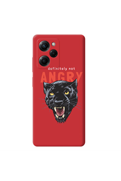 Other Xiaomi Poco X5 Pro Pointed teeth Red Colored Silicone TPU Θήκη