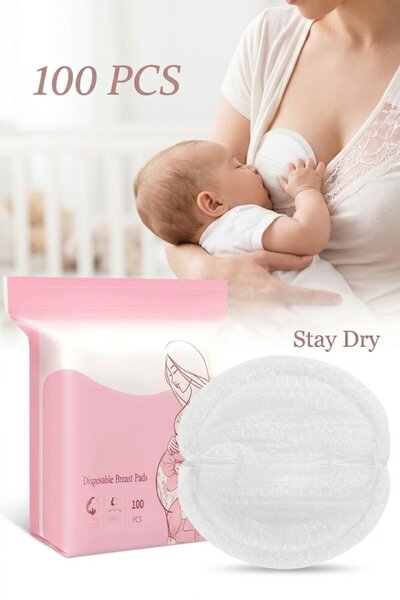 Generic 100 Cotton Leakproof Absorbent Nursing Pads Disposable Ultra Thin Ind...