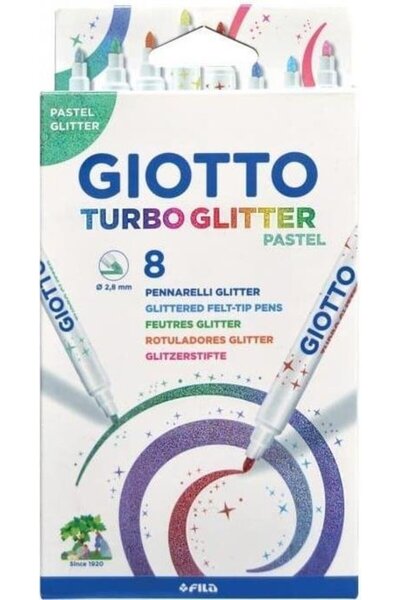 Giotto Μαρκαδόροι 8T Turbo Γκλίτερ Παστέλ (000426300)
