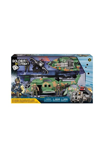 Blue Toys Σετ παιχνιδιού Στρατιωτικό Ελικόπτερο με Στρατιώτες