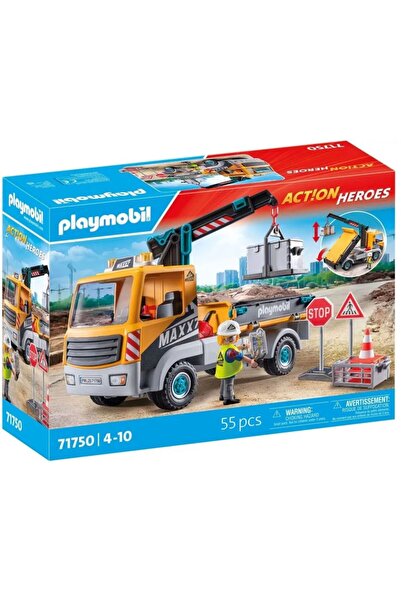 Playmobil Φορτηγό με Γερανό (71750)