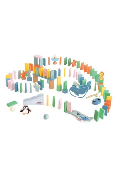 Classic World Ξύλινο Σετ Ντόμινο Ωκεανού (C20220)