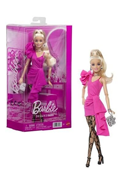 Barbie DELUXE STYLE™ Bebek-Pembe Parlak Elbise, Klasik Barbie tarzında pembe ...
