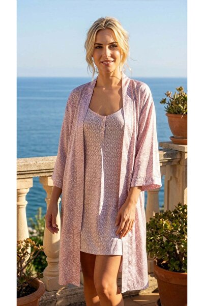FLZ Women's Summer Dressing Gown and Nightgown Set |   Stylish, Elegant and C...