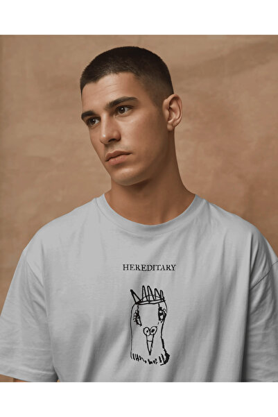 buzagi tasarım ürünleri Hereditary Unisex White Regular T-Shirt