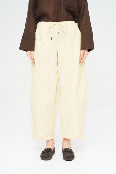 Orfeo Negro Women's Lace-Up Solid Color Cargo - Parachute Pants