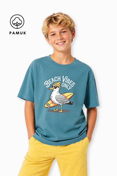 difa kids Bird Printed Casual Short Sleeve Summer Boy's T-Shirt