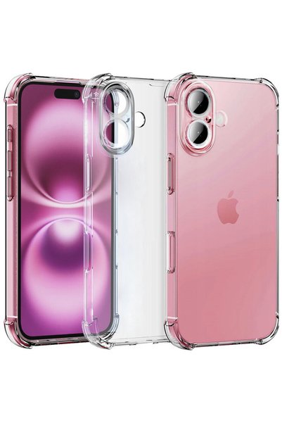 Techsuit Husa pentru iPhone 16 - Shockproof Clear Silicone - Clear