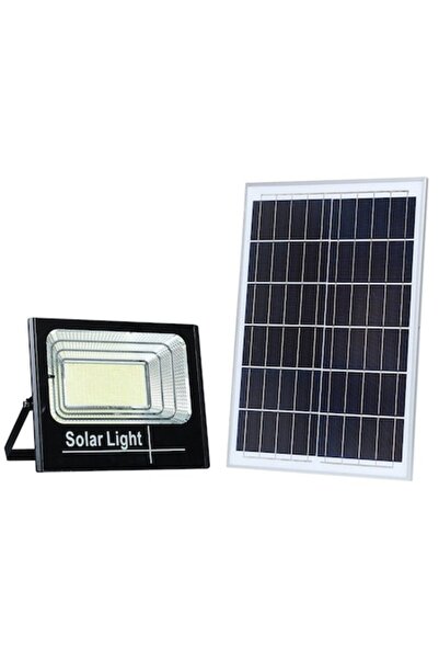 Jortan Proiector LED cu panou solar pentru încărcare, cu telecomandă, 100W, IP67