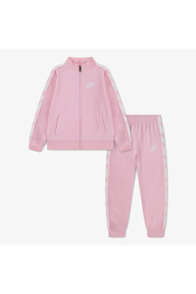 Nike NKN FULL ZIP SET WITH LOGO TAP Çocuk Pembe Eşofman Takımı 36M452-A0W