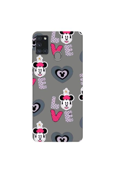 Other Samsung A21S Minnie Grey Colored Silicone TPU Θήκη