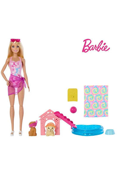 mattel Кукла Барби Кученце за парти на басейн -