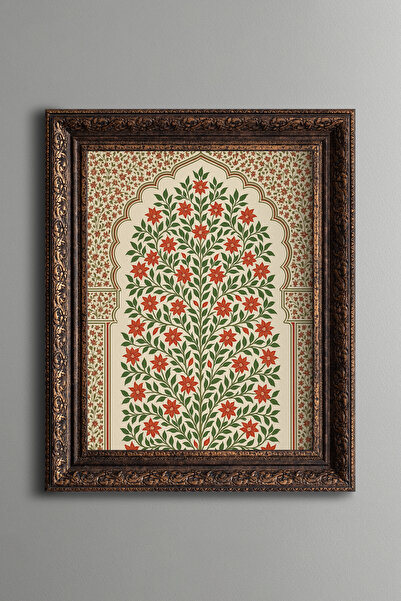 epiqart نمط زهور - لوحة بتصميم عتيق - نموذج سميك