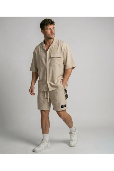 Danger Men's Premium Fabric Modal Shorts Set Beige 2018Dngr