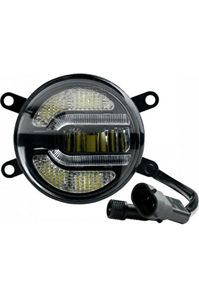 M-TECH Στρογγυλά αδιάβροχα φώτα ομίχλης DRL με LED αυτοκινήτου γενικής χρήσης...