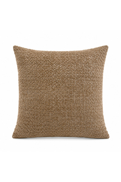 NURHAN HOME COLLECTION Milano Plain Throw Pillow Cover - Textured Fabric Sing...