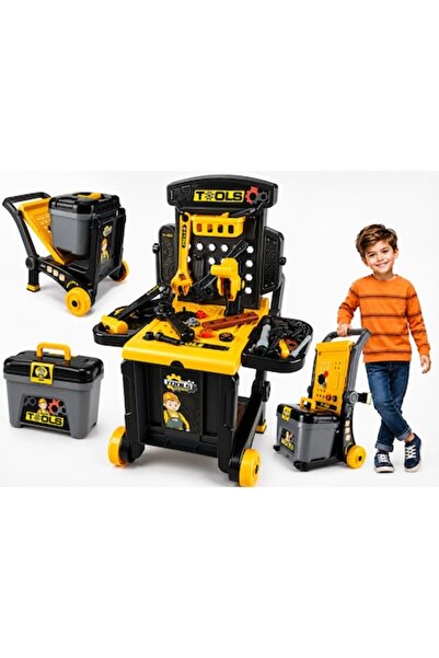 indiggo Set Interactiv 3 în 1 FlexiTool Banc de Lucru Multifuncțional, 45+ Ac...