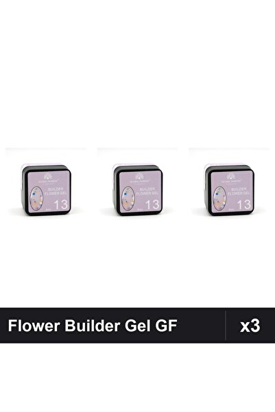 global fashion Set 3 Flower Builder Gel 8ml Nr.13 Constructie Unghii UV