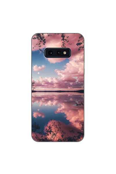 OEM Husa compatibila cu Samsung Galaxy S10e Silicon Gel Tpu Model Pink Clouds