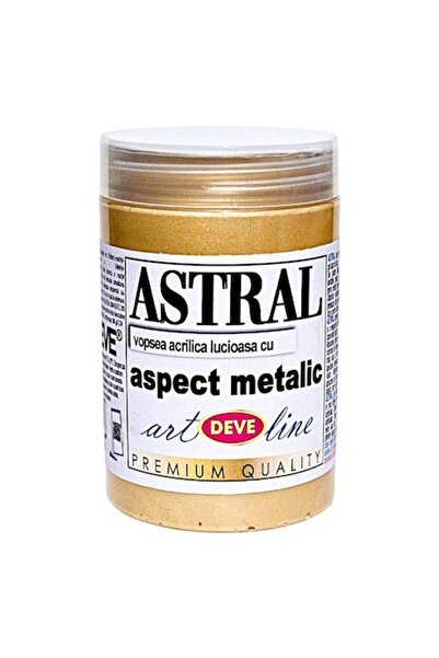 Deve Vopsea decorativă metalizată ASTRAL, DEVE, FARAON 200ml, Auriu deschis, ...