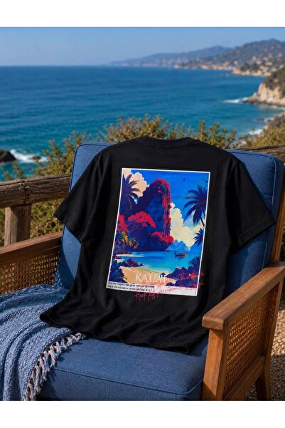 Trend baskılı tshirt oversize unisex
