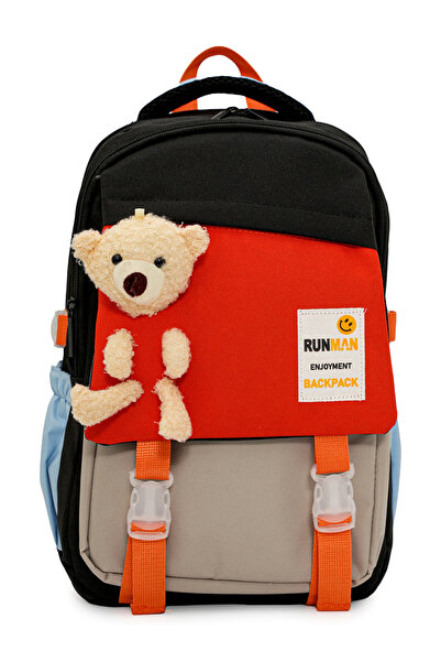 Cambridge Polo Club Plush Teddy Bear Unisex Children's Brown Primary School Bag