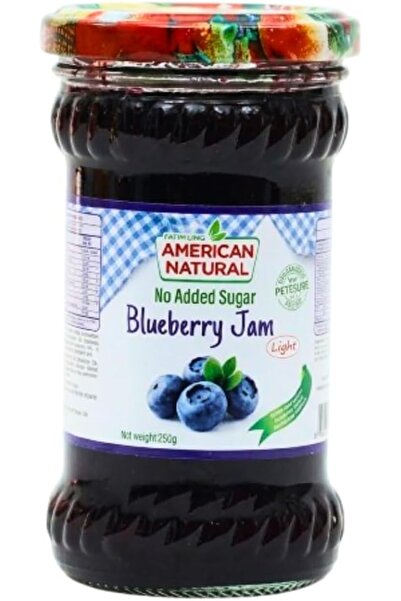 American Natural Blueberry jam No Added Sugar 250gr x 12