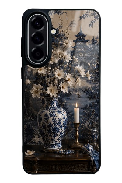 Spoyi Samsung A57 Blue Pagoda Elegance Design Glossy Phone Case
