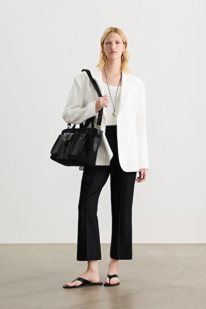 BE BLUE EKRU DOKULU BLAZER