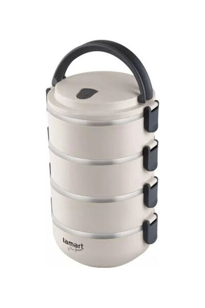 LAMART Inox Θερμός Δοχείο Φαγητού Μπεζ 2400ml Κωδικός: LT6024