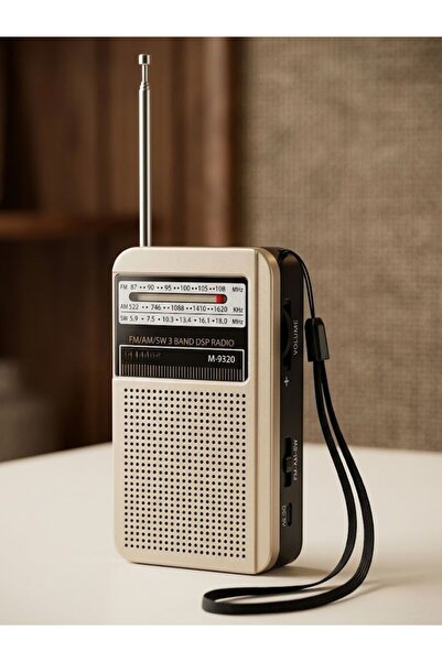 Dexxony Şarjlı Kamp Radyosu - Küçük Cep Radyosu FM AM SW 3 Bant DSP Çipli Dep...