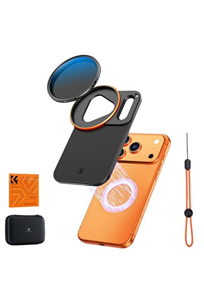 K&F CONCEPT iPhone 17 Pro için Ayarlanabilir Değişken VND2-32 Filtre + Manyet...