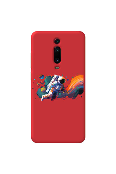 Other Xiaomi Mi 9T Pro Rainbow Space Red Colored Silicone TPU Θήκη