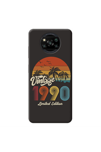 Other Xiaomi Poco X3 /X3 Pro Vintage Black Colored Silicone TPU Θήκη
