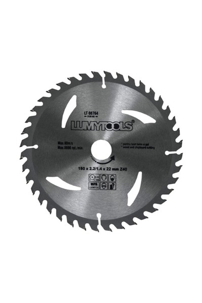 OEM Δίσκος κοπής ξύλου και PAL Lumy Tools Ø180x2,2/1,4x22 χιλ., 40 δόντια