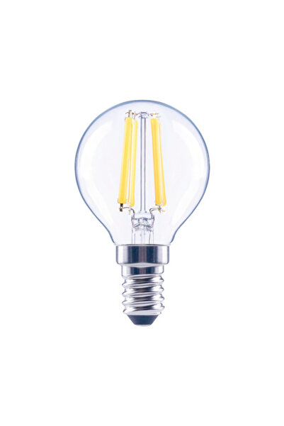 OEM Bec LED variabil Flair E14 5,5W 806 lumeni, glob clar G45, lumină caldă