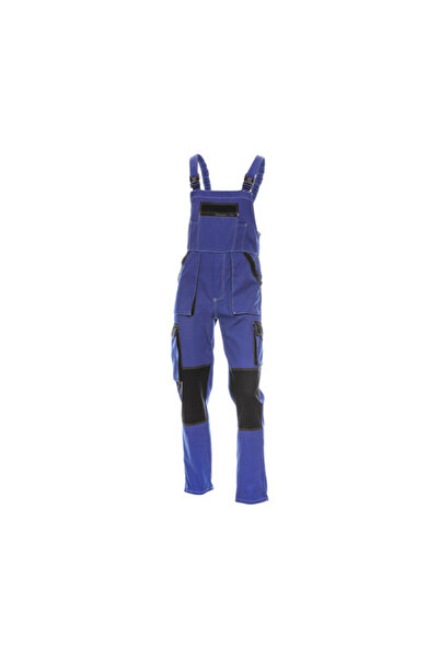 OEM Pantaloni de lucru cu pieptar DCT Athos din bumbac albastru/negru, mărime...