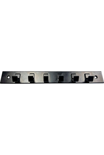 OEM Cuier pentru mobilă cu 6 cârlige, 30x235x25mm, aluminiu negru