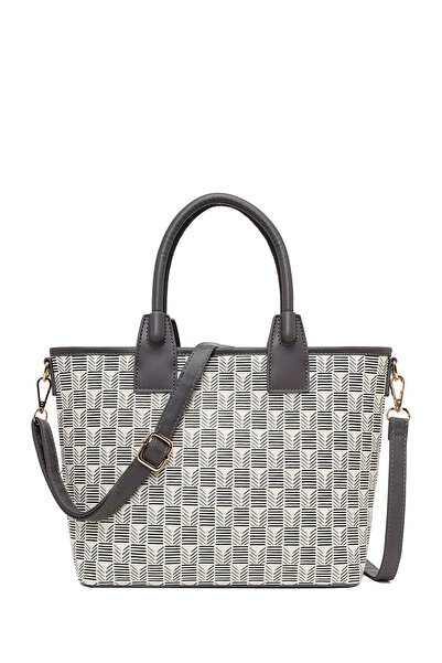 Derimod Women's Cream Long Strap Printed Shoulder Bag 26Pbd264626
